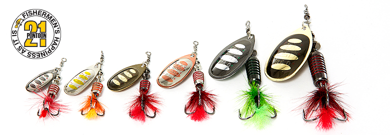 Размери на блесните Pontoon21 Synchrony