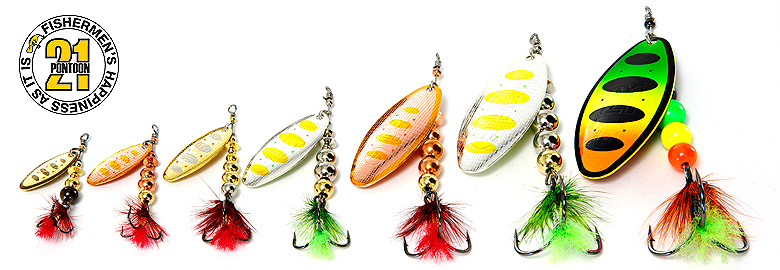 Размери на блесните Pontoon21 Trait