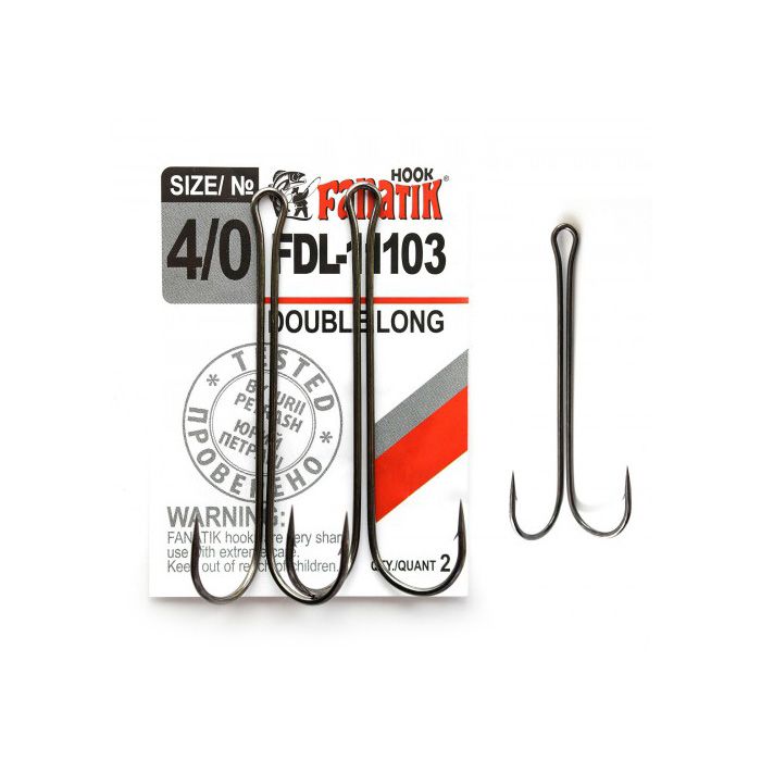 Двойни куки FDL-11103 Double Long размер #4/0