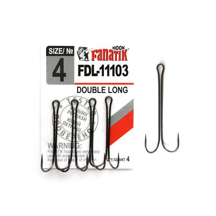 Двойни куки FDL-11103 Double Long размер #4 Двойни куки FDL-11103 Double Long размер #4