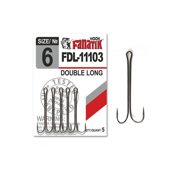 Двойни куки FDL-11103 Double Long размер #6 Двойни куки FDL-11103 Double Long размер #6