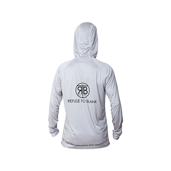 RTB UV Long Sleeve Hoodie UPF 50+ Light Grey - L RTB UV Long Sleeve Hoodie UPF 50+ Light Grey - L