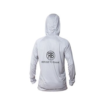 RTB UV Long Sleeve Hoodie UPF 50+ Light Gray - XXL