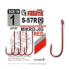 Куки за микроджиг Fanatik S-57 Mikro Jig Red - червени